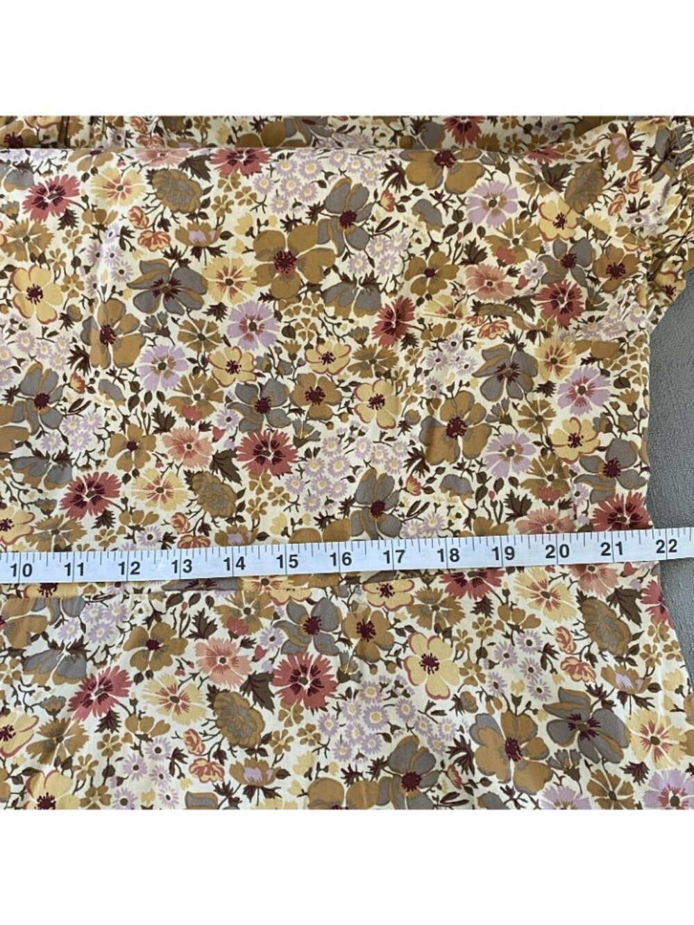 Madewell Womens Libby Puff Sleeve Open Back Midi Dress Floral Cottage 22W - Picture 10 of 16